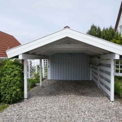 Hvid carport